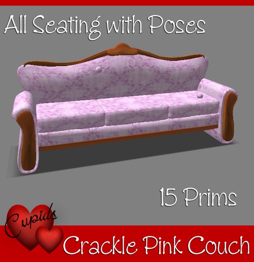 Pink Crackle Sofa