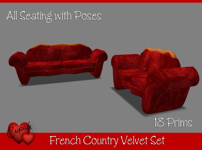 French Country Sofa and Chair Set
