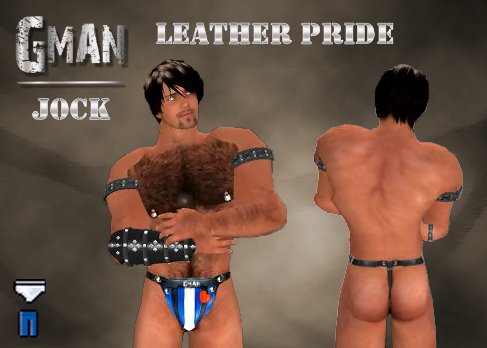 GMan Leather - Leather Pride Jock