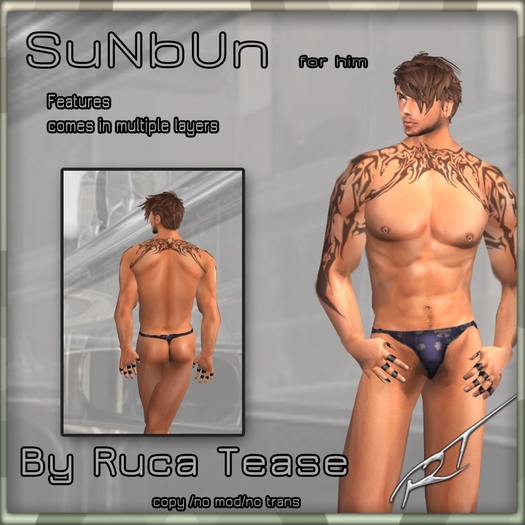 Men's  thong snowflake