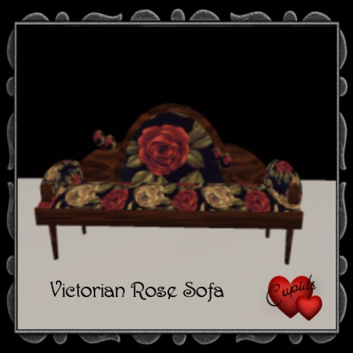 rose victorian couch