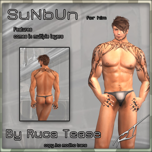 Men's  thong grey