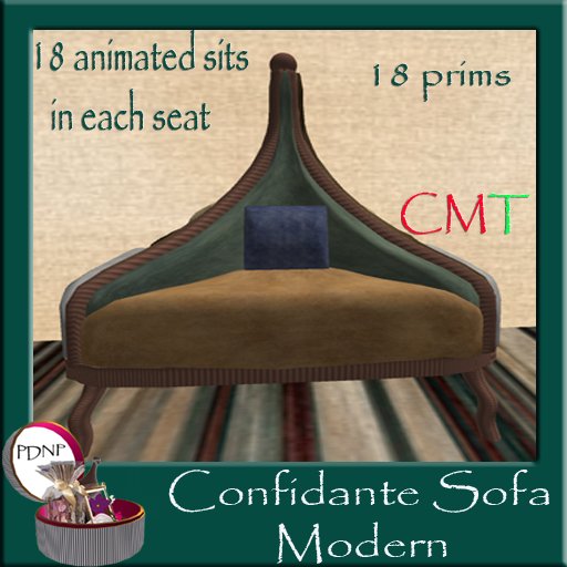 PDN: CONFIDANTE SOFA  MODERN BOX