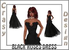 BLACK ROSES DRESS BOXED