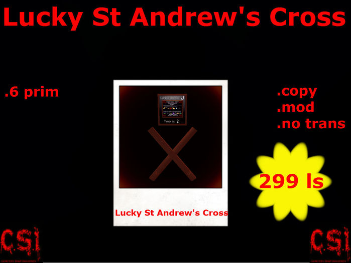 Lucky St Andrew's Cross(box)