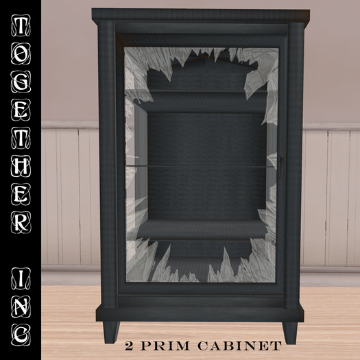 Together Inc. Cabinet with smashed glass