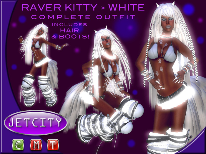 JETCITY - Raver Kitty > WHITE