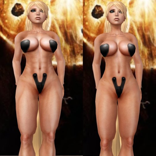 Female Muscle Clothing Layers Dark