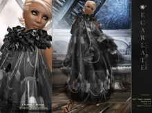 Calisse - Black -  Dress Gown Formal - Robe