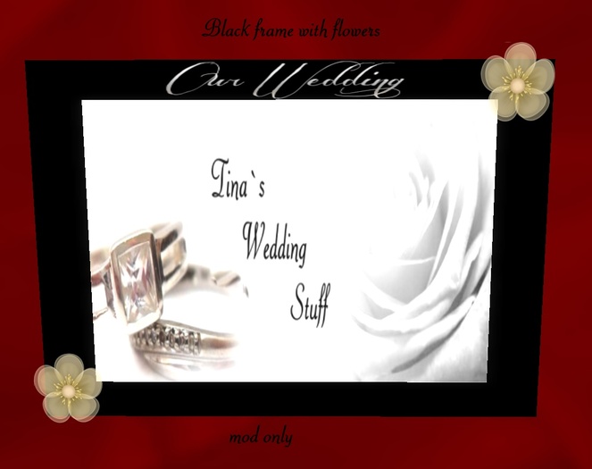 black our wedding frame
