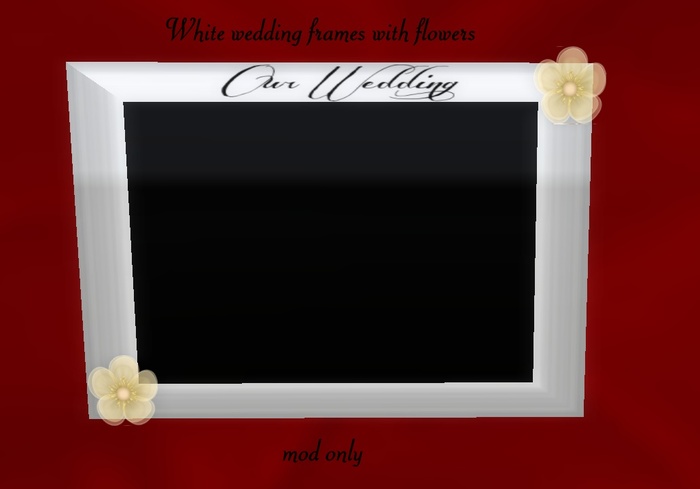 wedding frame white