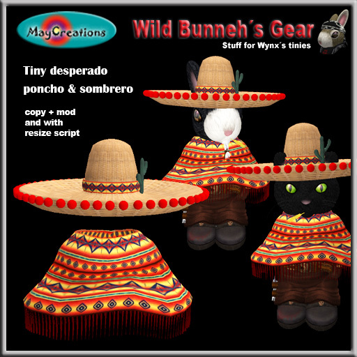 MayCreations WBG tiny desperado poncho 