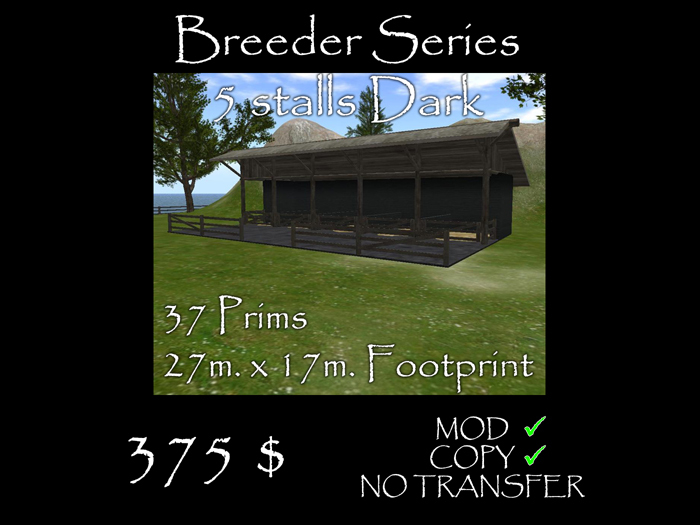 Breeder Series Stable ~5 stalls~ dark