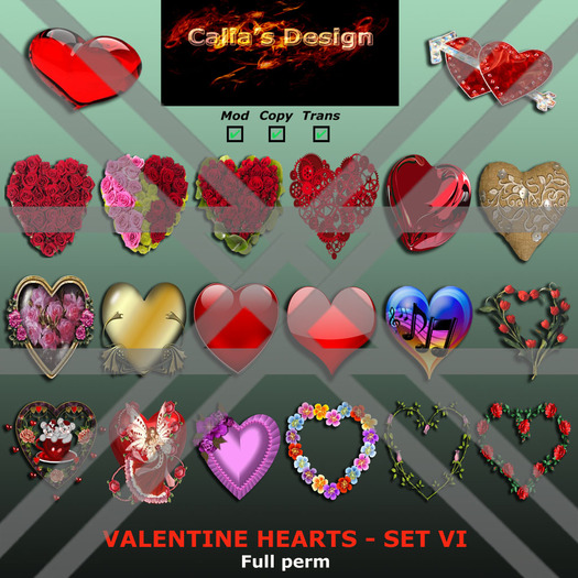 Valentine Hearts - Set VI - Full perm