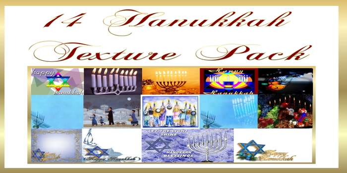 Dragon's Creations 14 Hanukkah texture pack (boxed)