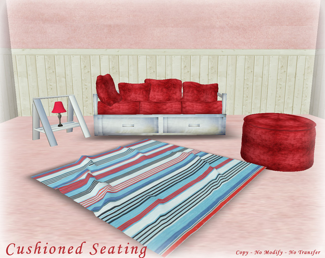 Cushioned Seating(Red)
