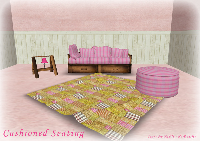 Cushioned Seating (Pink)
