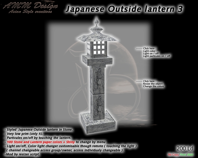*AMM Design Landscaping Japanese Outside Lantern 3