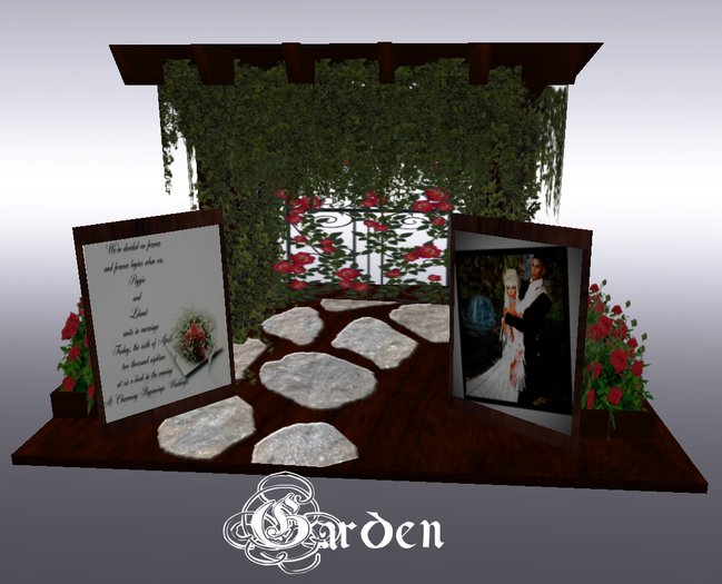 garden wedding invite 