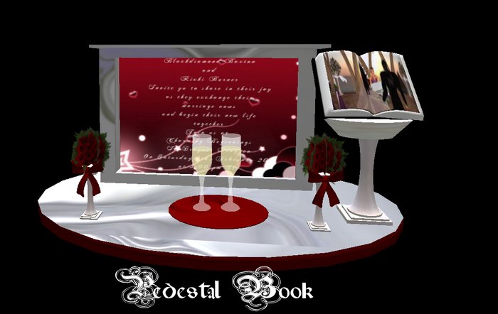 pedistal book invite 