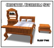 Oriental SLeigh Style Bedroom Set
