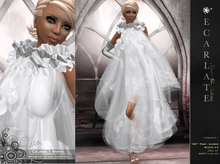 Calisse - White -  Dress Gown Formal - Robe