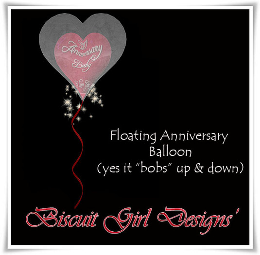 Happy Anniversary Baby ~ Floating Balloon