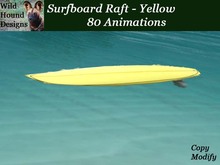 [WHD] -- Surfboard Raft - Yellow - 81 animations
