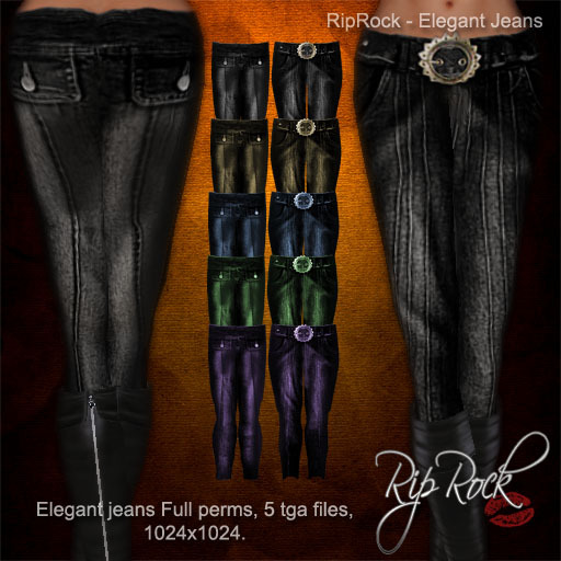 RipRock - tga templates Elegant Jeans