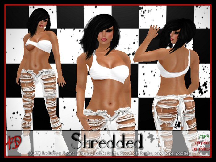 ! Beautiful Dangerous ! Shredded ~White~