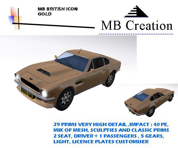 MB British Icon gold box