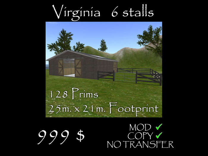 Virginia Stable / Barn with 6 stalls