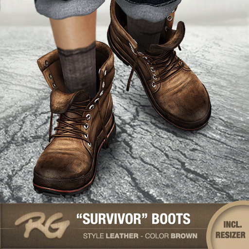 *REDGRAVE* Survivor-Boots Leather -Brown-
