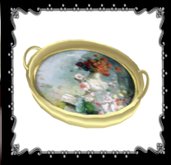 Old Fashion Victorian Serving Tray floral photo
