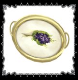 Old Fashion Victorian Serving Tray tray purple flower