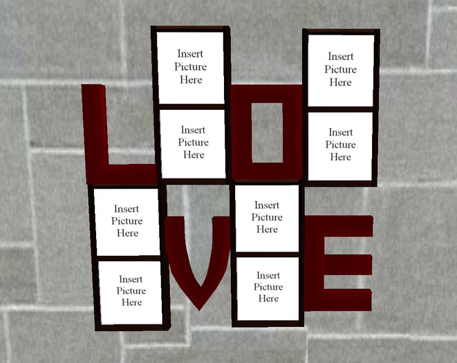 love letter frame  (boxed)