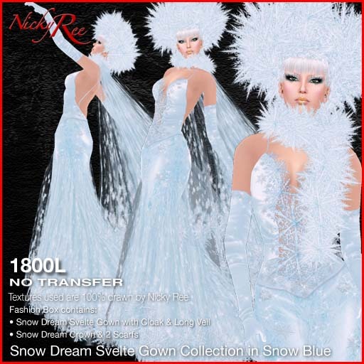 *DNR* Snow Dream Collection in Snow Blue