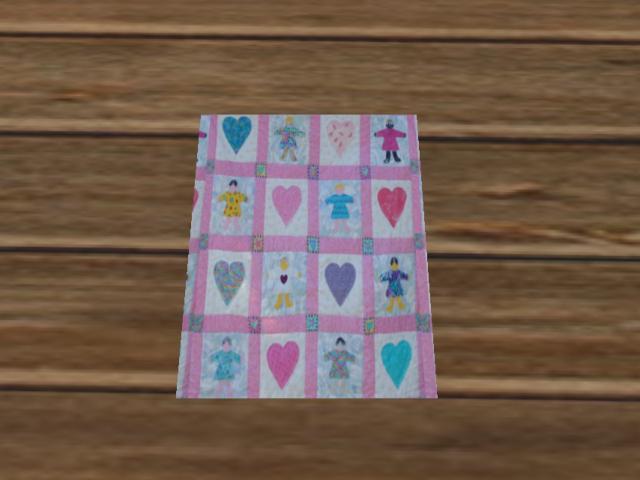 Baby / Childs Rug - Hearts  Design