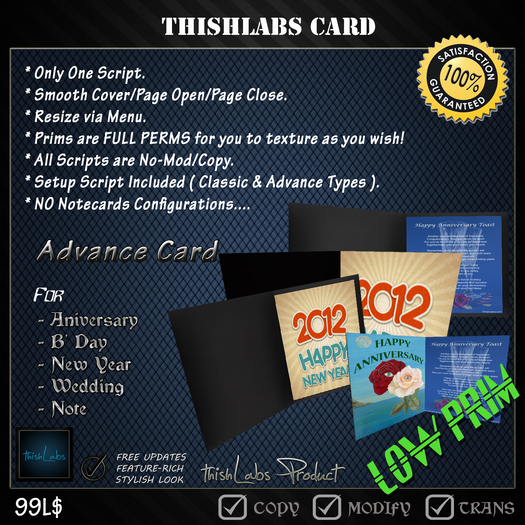 thishLabs Card 1.0v [Advance -TRANSFER]