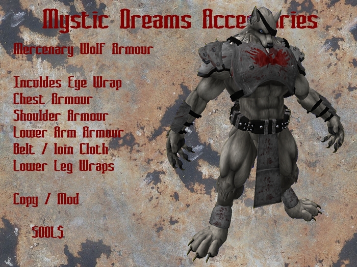 Mercenary Wolf Armour Boxed