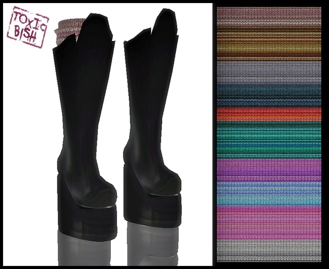 Second Life Marketplace Moon Walker KneeHigh Platform Boots