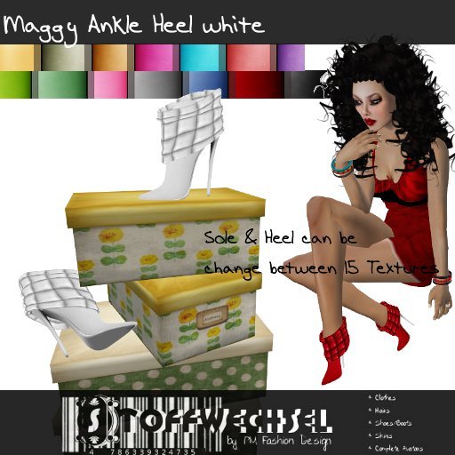 [Stoffwechsel] Maggy Ankle Heels white