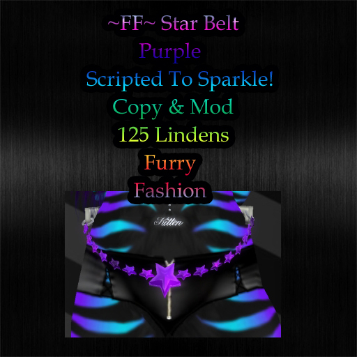 ~FF~ Star Belt Purple