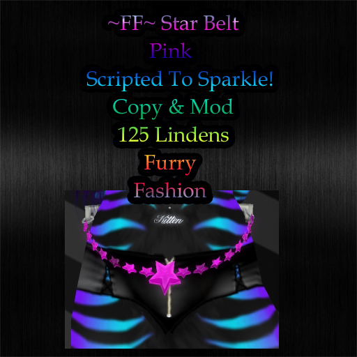 ~FF~ Star Belt Pink