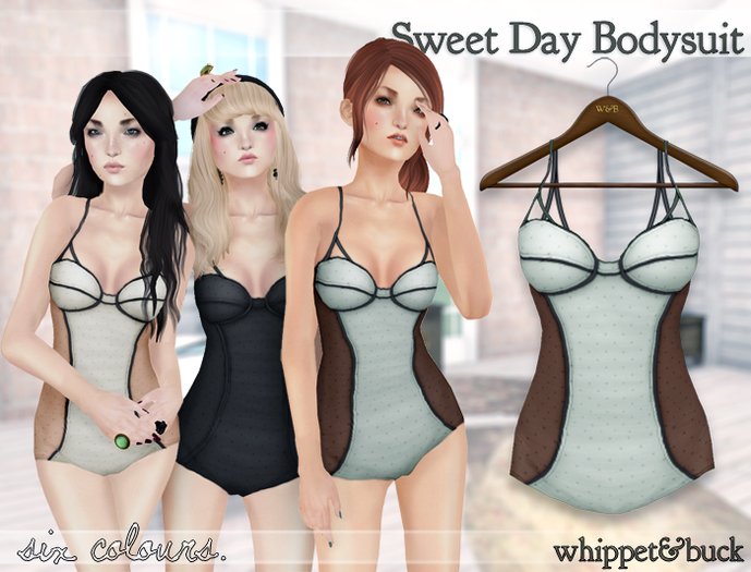 Whippet & Buck - Sweet Day Bodysuit CHOCOLATE/PIGEON