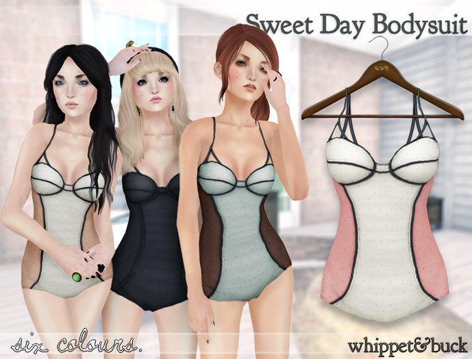 Whippet & Buck - Sweet Day Bodysuit ROSY/CREAM