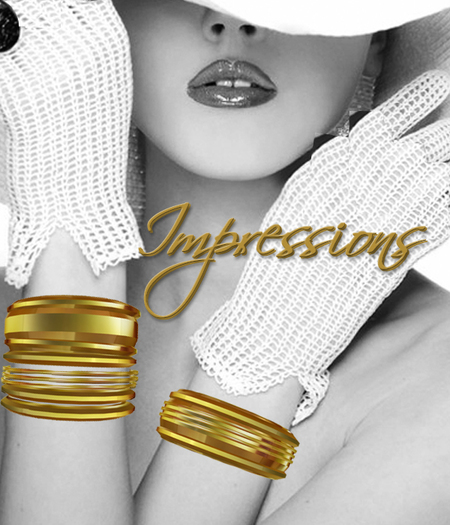 205a-Impressions Golden Collection Bracelets-by Jake*(BOXED)