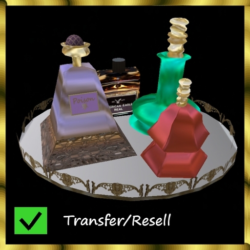 Vanity Tray, Perfume, Cologne Bottles - 