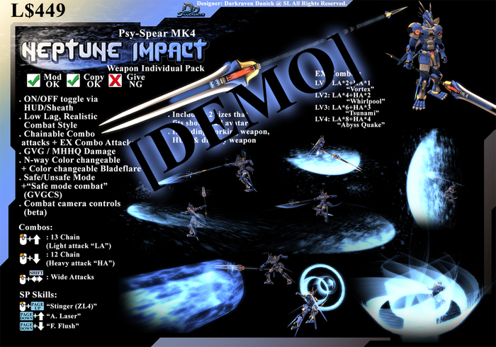 *D&D* ZL4- PsySpear MK4 "Neptune Impact" DEMO (Boxed)