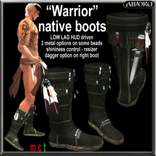 AIDORU native warrior boots men